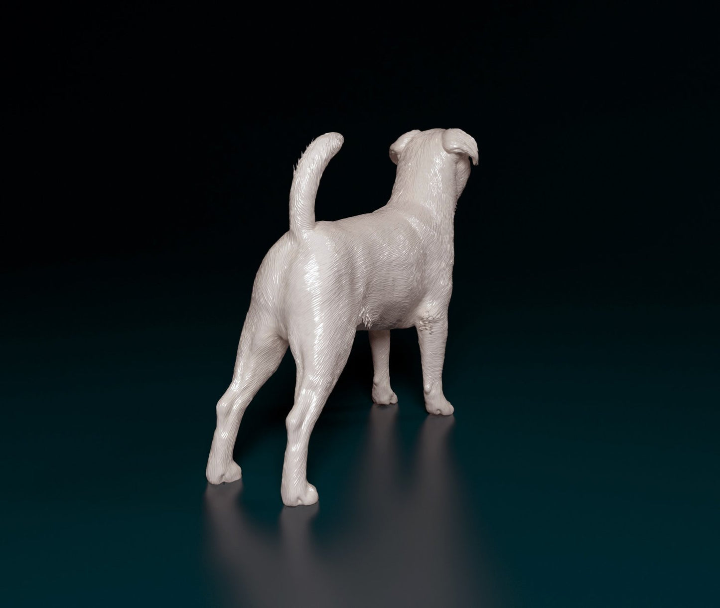 Brussels griffon smooth artist resin - white resin ready to prep / paint ALL SCALES