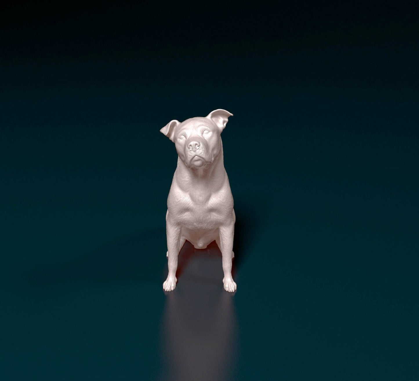Pit bull artist resin - white resin ready to prep / paint ALL SCALES
