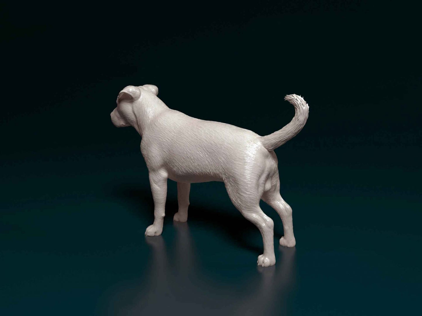 Pit bull artist resin - white resin ready to prep / paint ALL SCALES