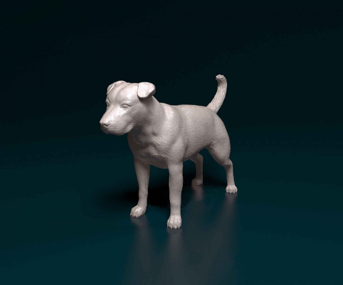 Pit bull artist resin - white resin ready to prep / paint ALL SCALES