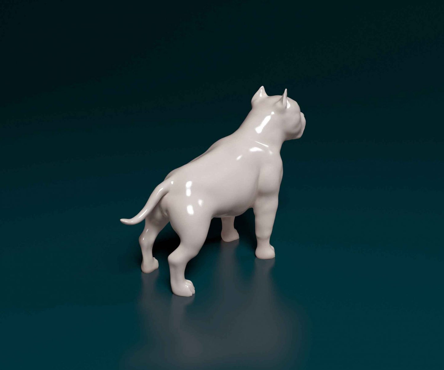 Pit bull artist resin - white resin ready to prep / paint ALL SCALES