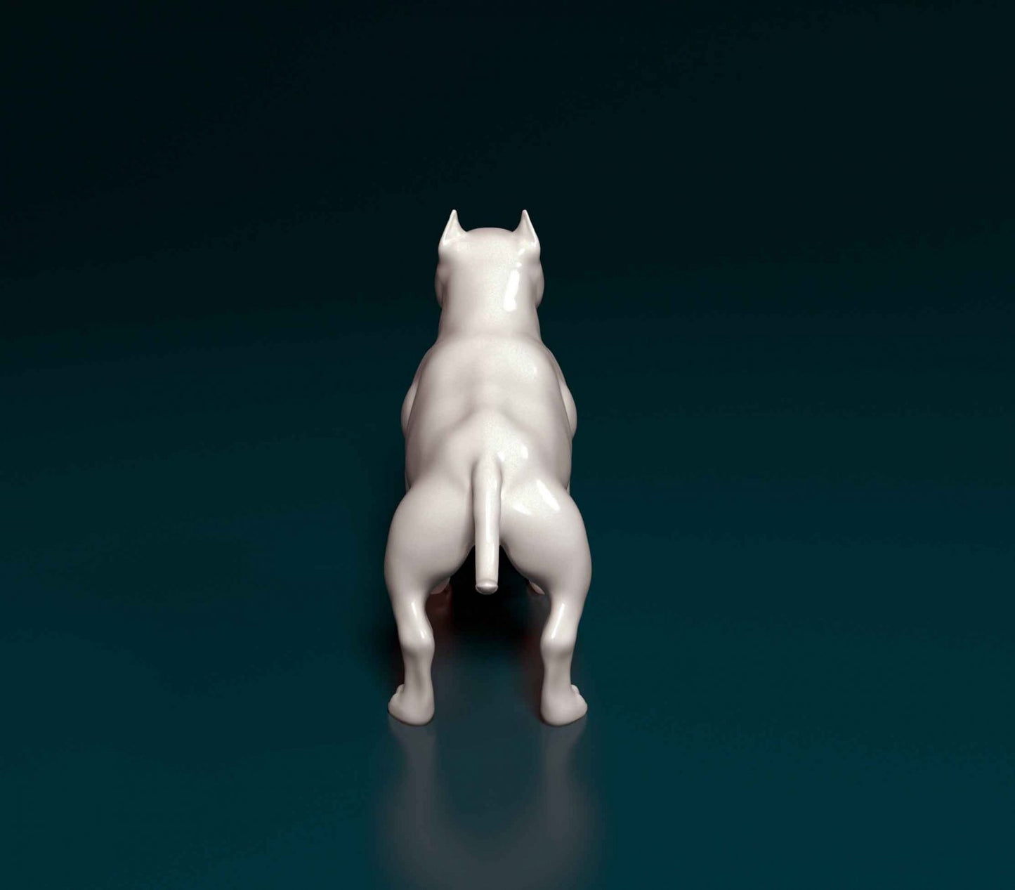 Pit bull artist resin - white resin ready to prep / paint ALL SCALES