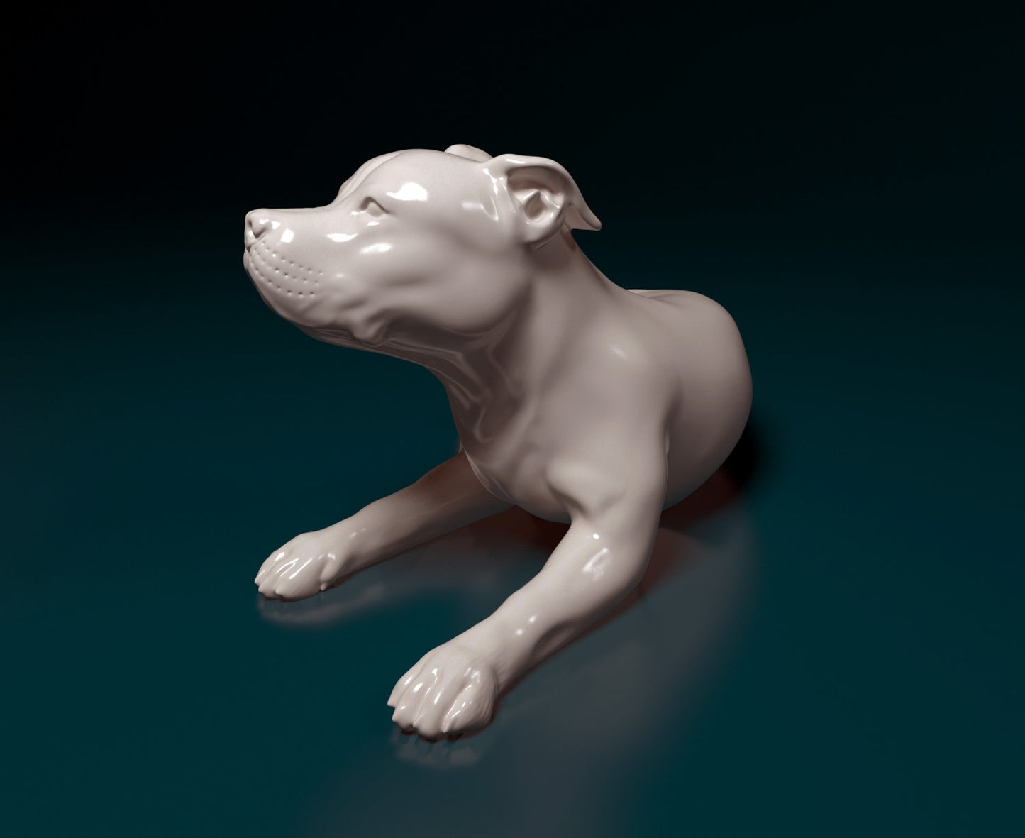 Pit bull artist resin - white resin ready to prep / paint ALL SCALES