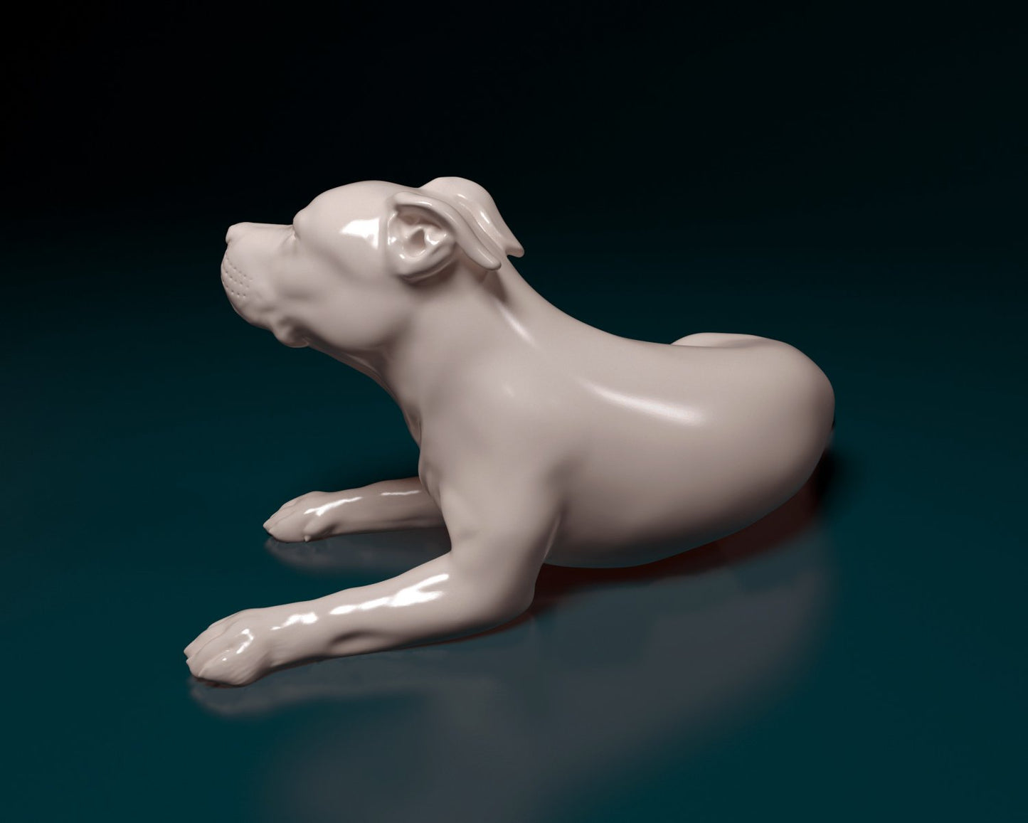 Pit bull artist resin - white resin ready to prep / paint ALL SCALES
