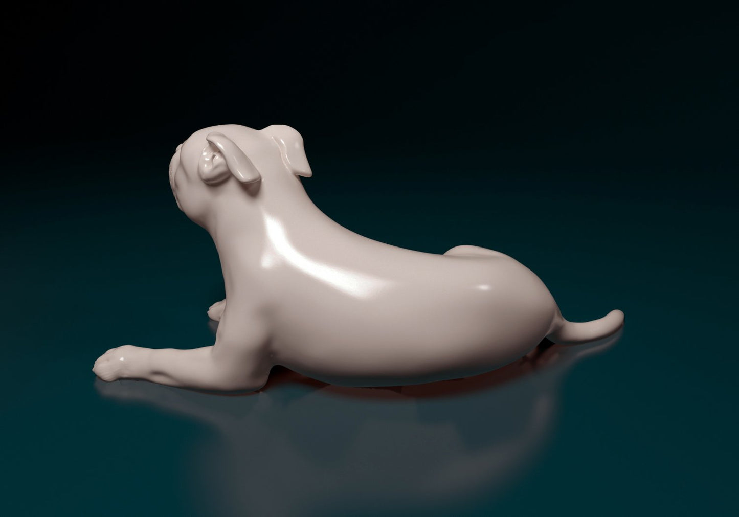 Pit bull artist resin - white resin ready to prep / paint ALL SCALES
