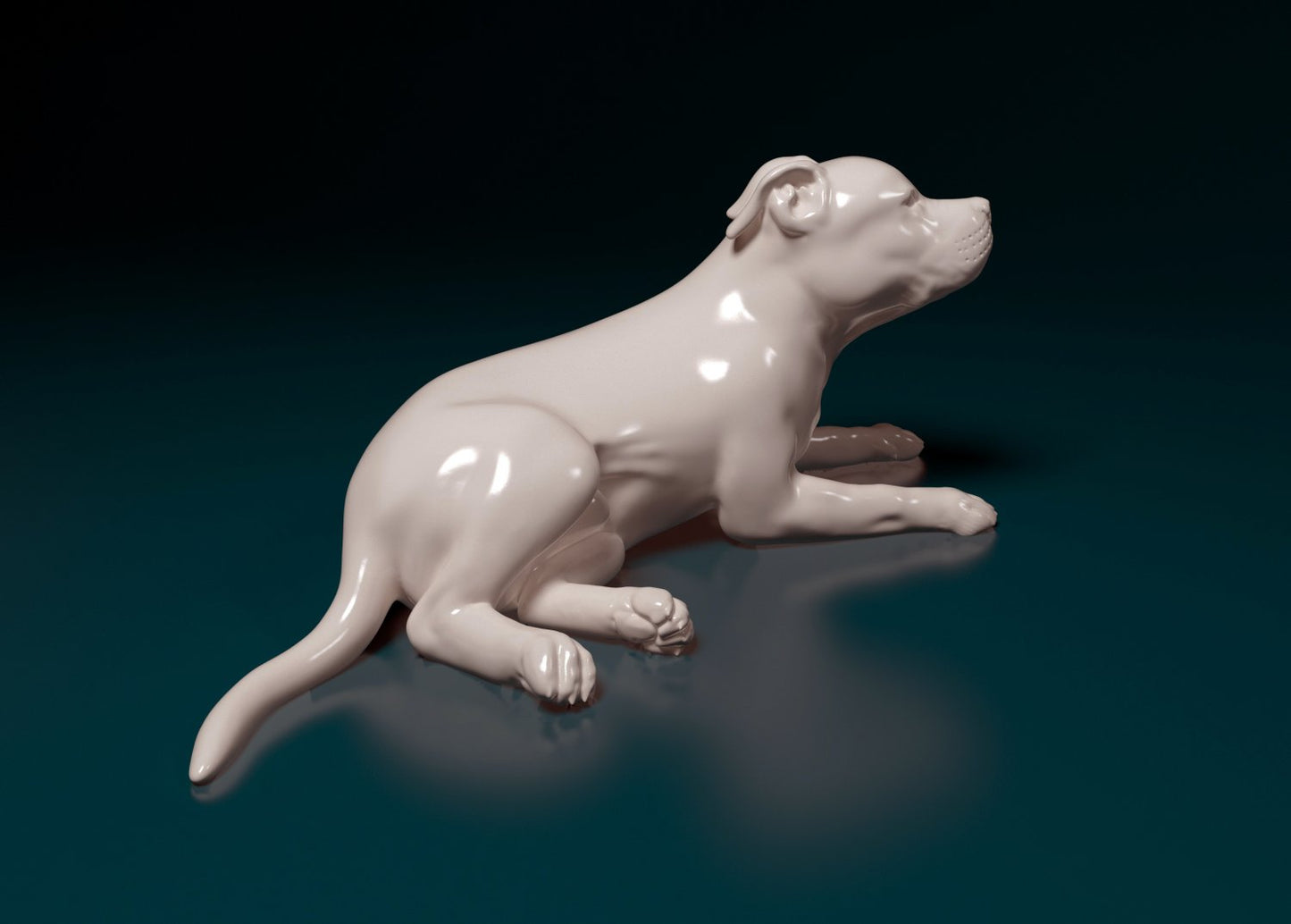 Pit bull artist resin - white resin ready to prep / paint ALL SCALES