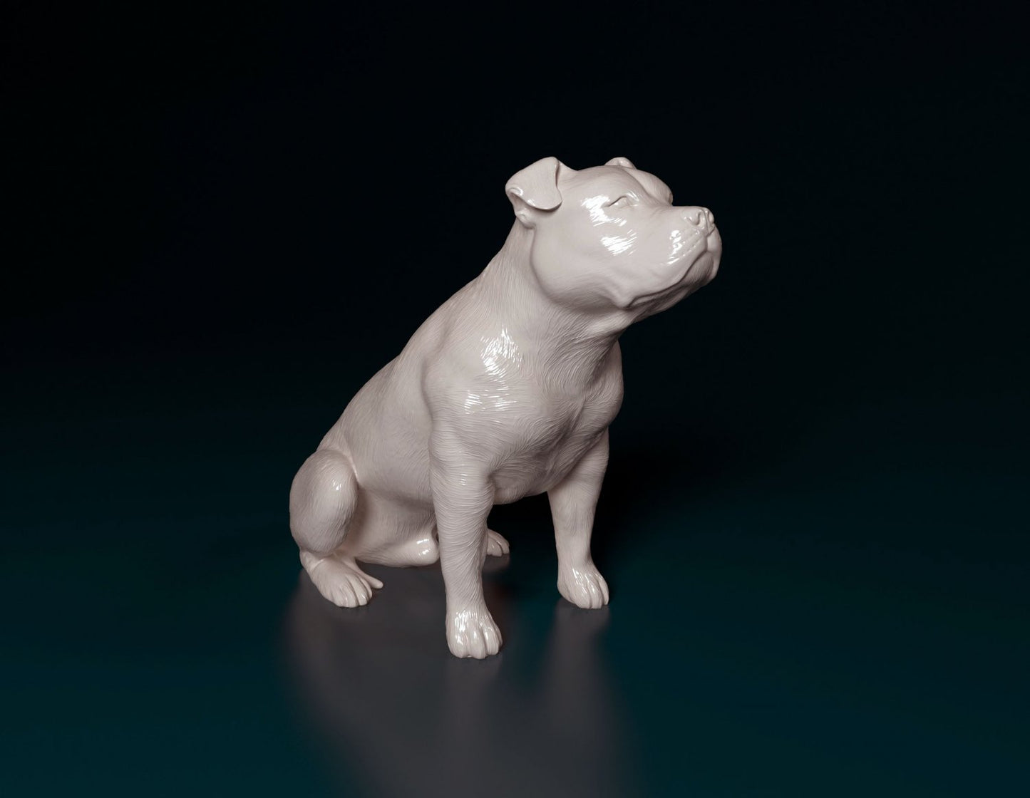 Pit bull artist resin - white resin ready to prep / paint ALL SCALES