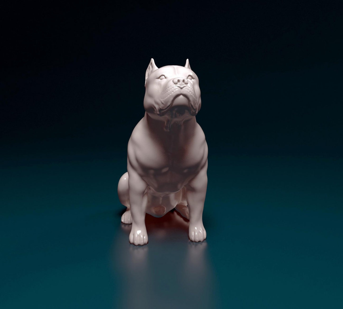 Pit bull artist resin - white resin ready to prep / paint ALL SCALES