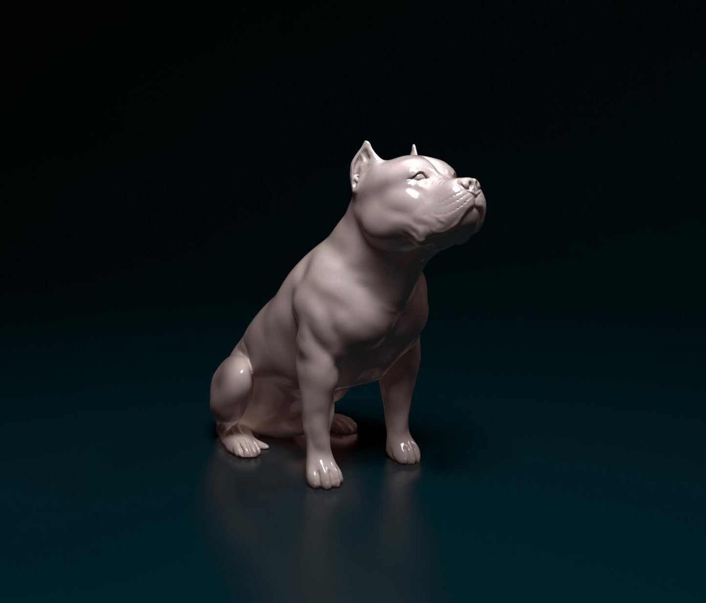 Pit bull artist resin - white resin ready to prep / paint ALL SCALES