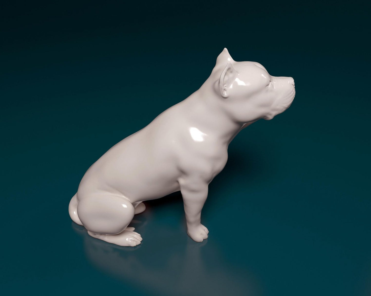 Pit bull artist resin - white resin ready to prep / paint ALL SCALES