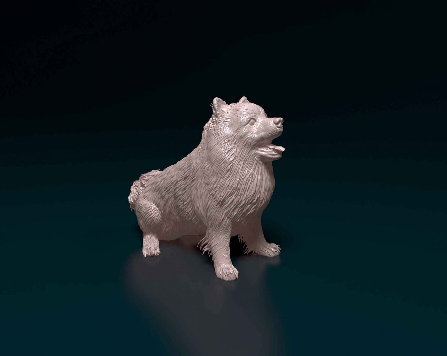 Pomeranian artist resin - white resin ready to prep / paint ALL SCALES