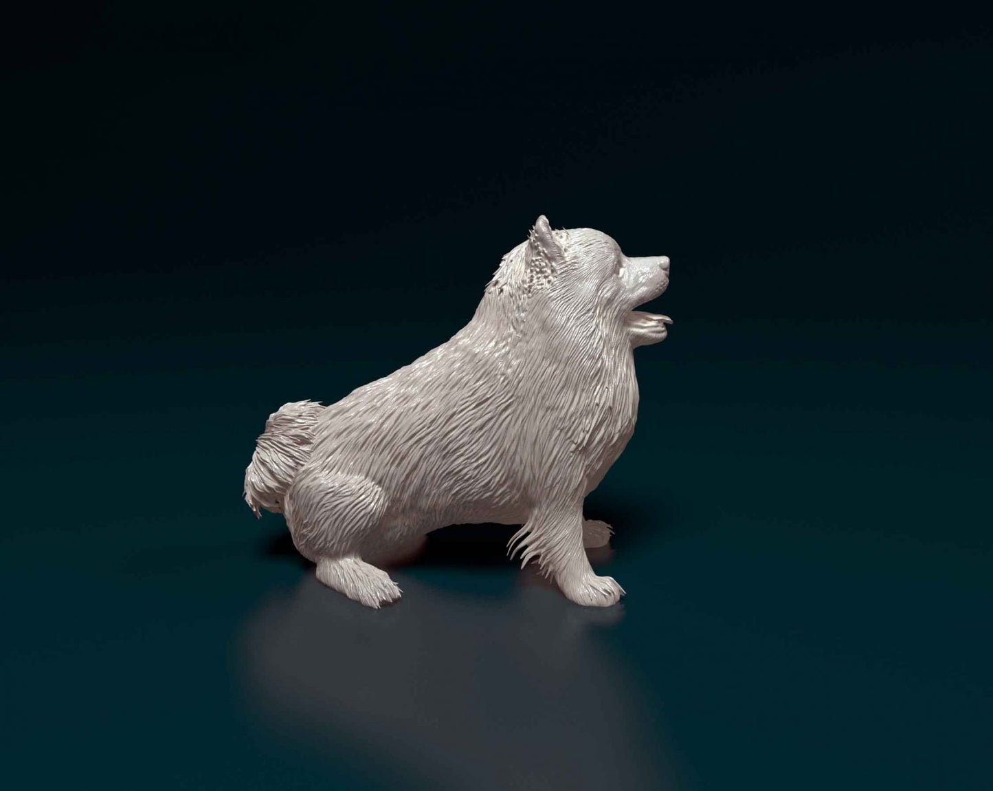 Pomeranian artist resin - white resin ready to prep / paint ALL SCALES