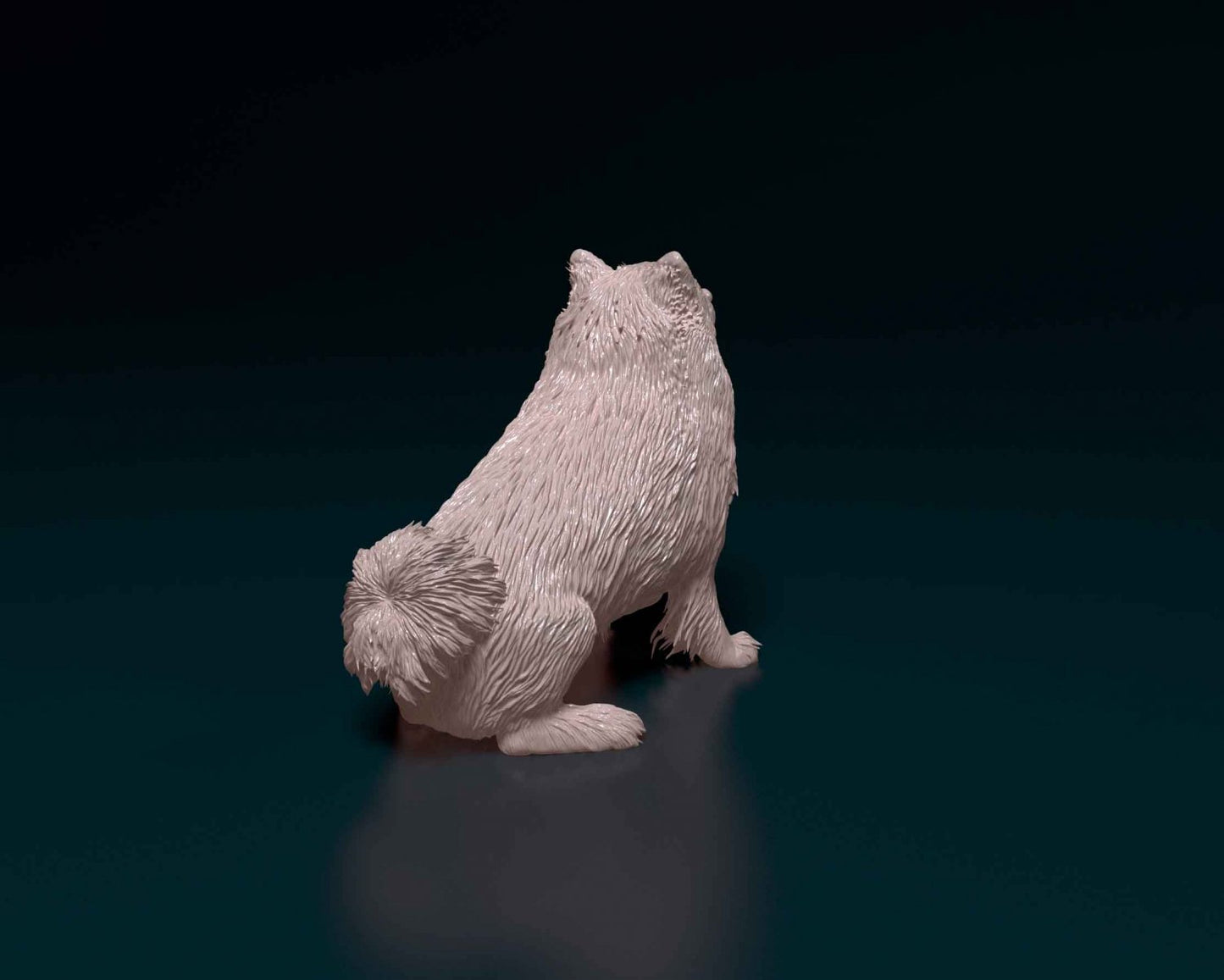 Pomeranian artist resin - white resin ready to prep / paint ALL SCALES