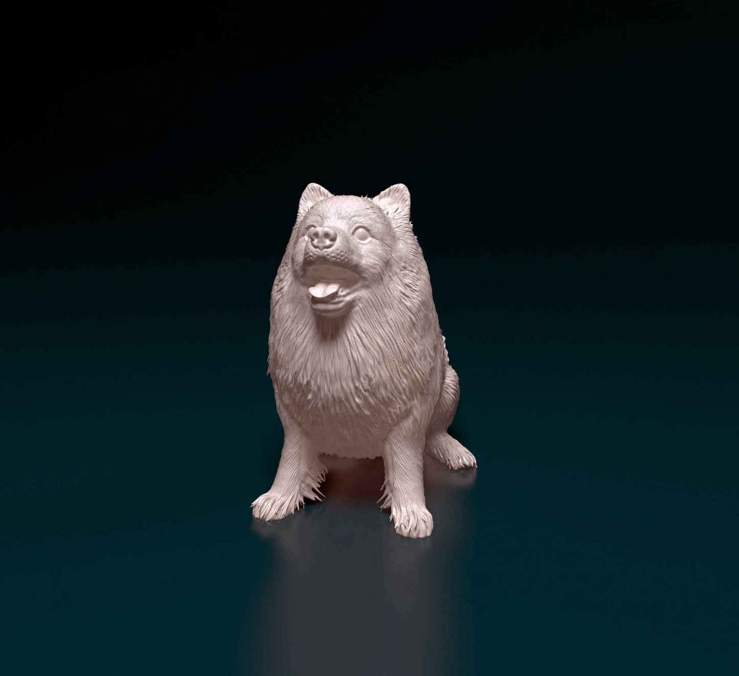 Pomeranian artist resin - white resin ready to prep / paint ALL SCALES