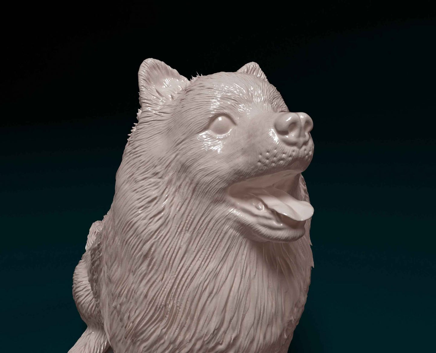 Pomeranian artist resin - white resin ready to prep / paint ALL SCALES