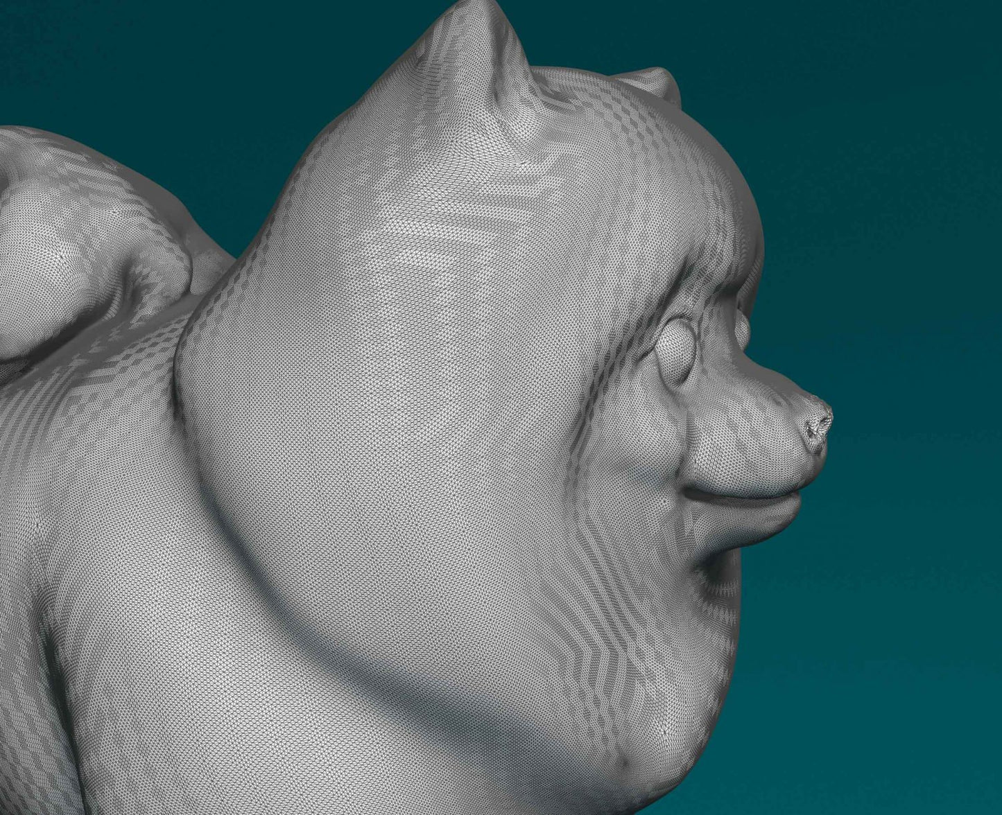 Pomeranian artist resin - white resin ready to prep / paint ALL SCALES