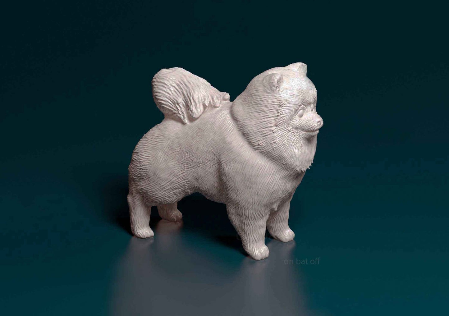 Pomeranian artist resin - white resin ready to prep / paint ALL SCALES