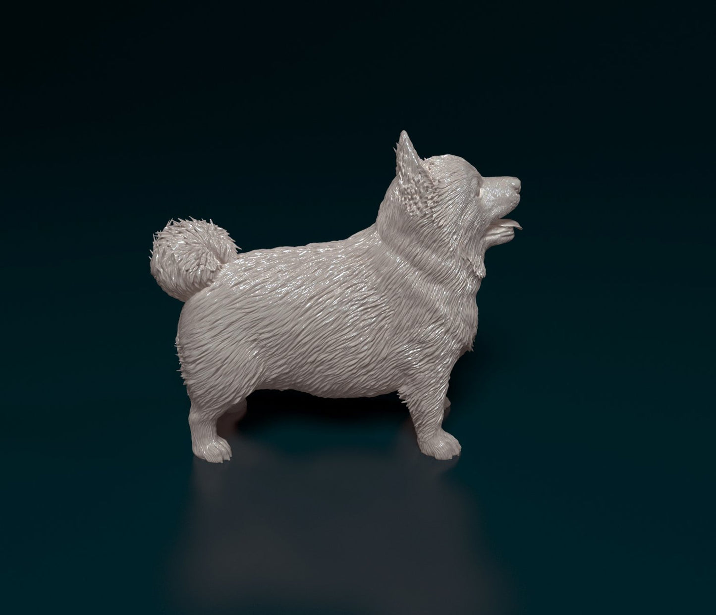 Pomeranian artist resin - white resin ready to prep / paint ALL SCALES