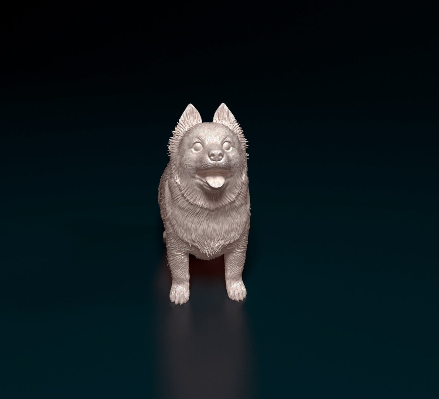 Pomeranian artist resin - white resin ready to prep / paint ALL SCALES