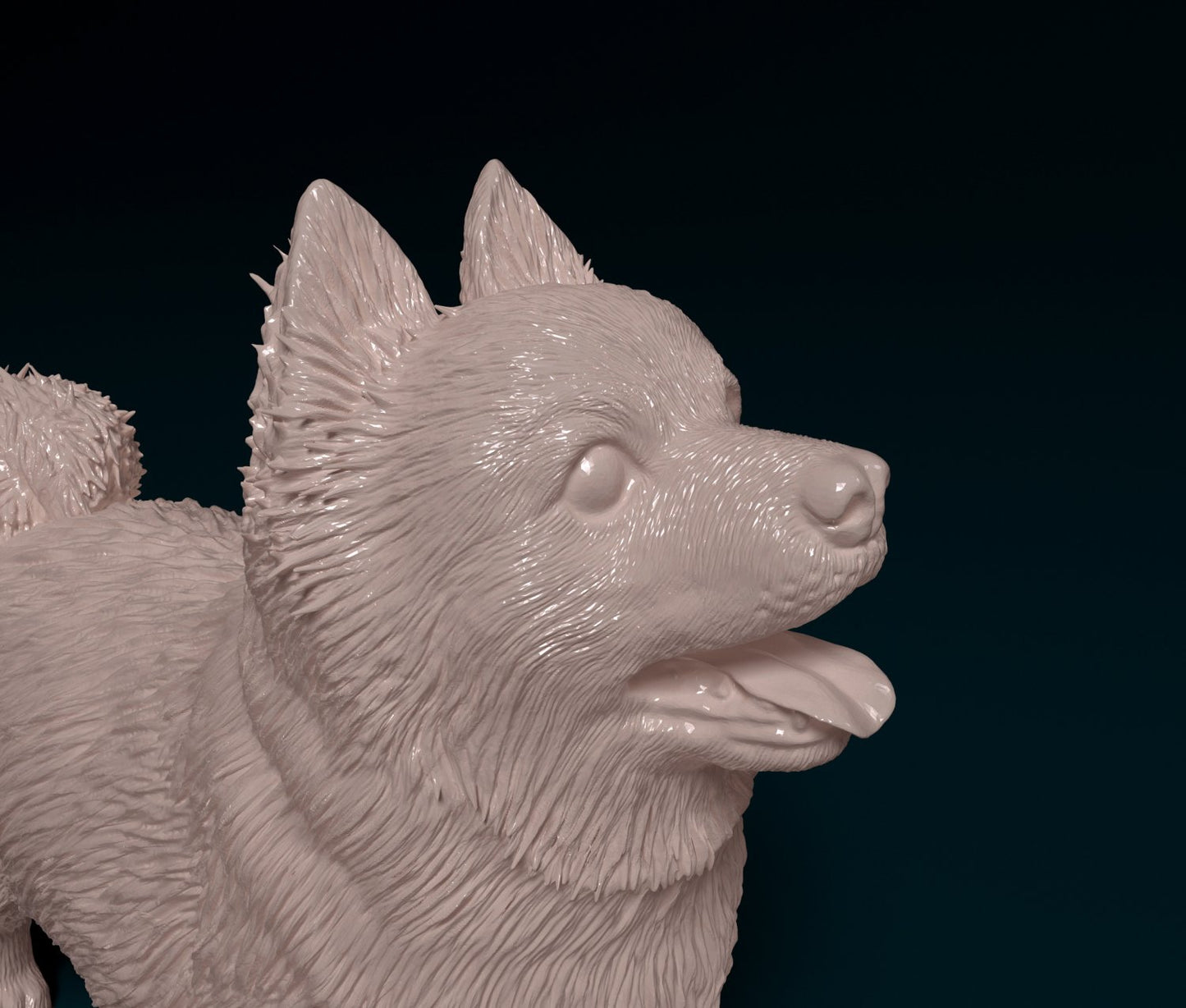 Pomeranian artist resin - white resin ready to prep / paint ALL SCALES