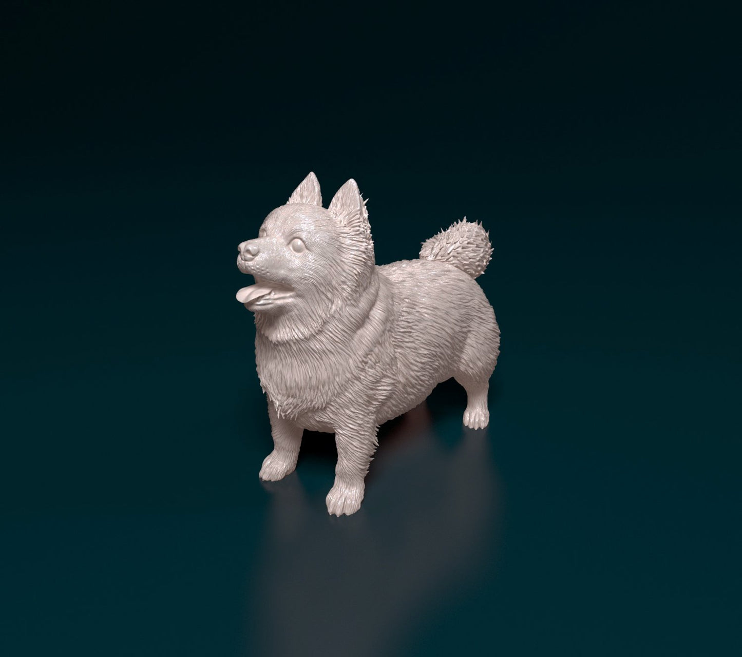 Pomeranian artist resin - white resin ready to prep / paint ALL SCALES