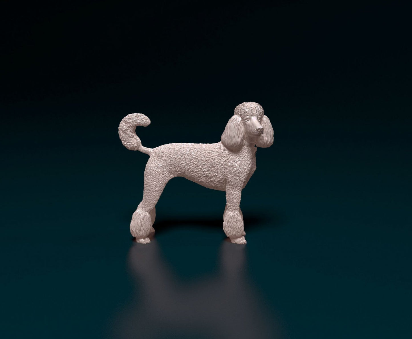 Poodle artist resin - white resin ready to prep / paint ALL SCALES