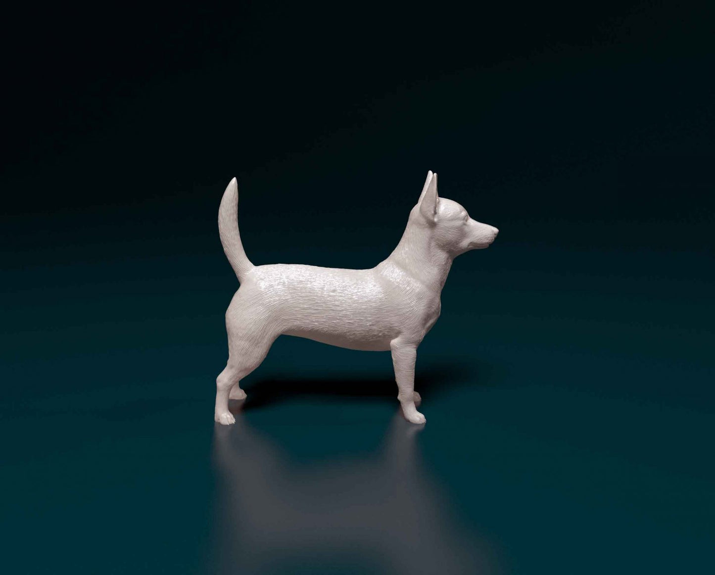 Portugese podengo artist resin - white resin ready to prep / paint ALL SCALES