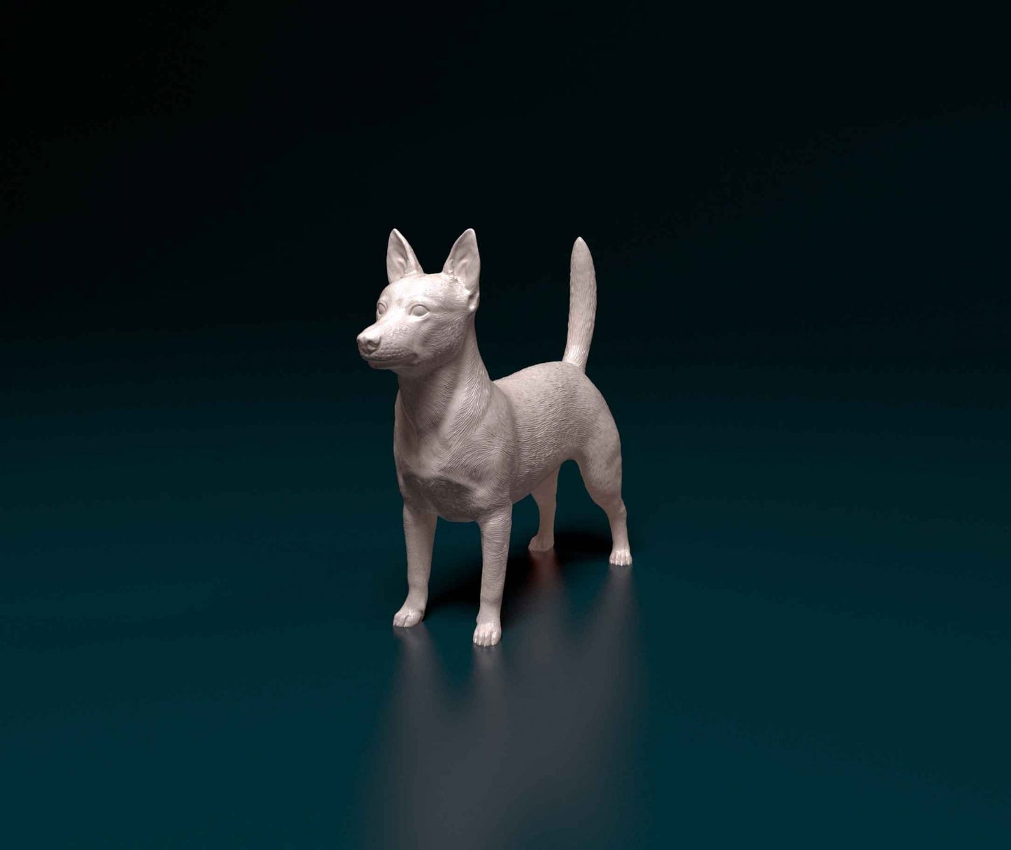 Portugese podengo artist resin - white resin ready to prep / paint ALL SCALES