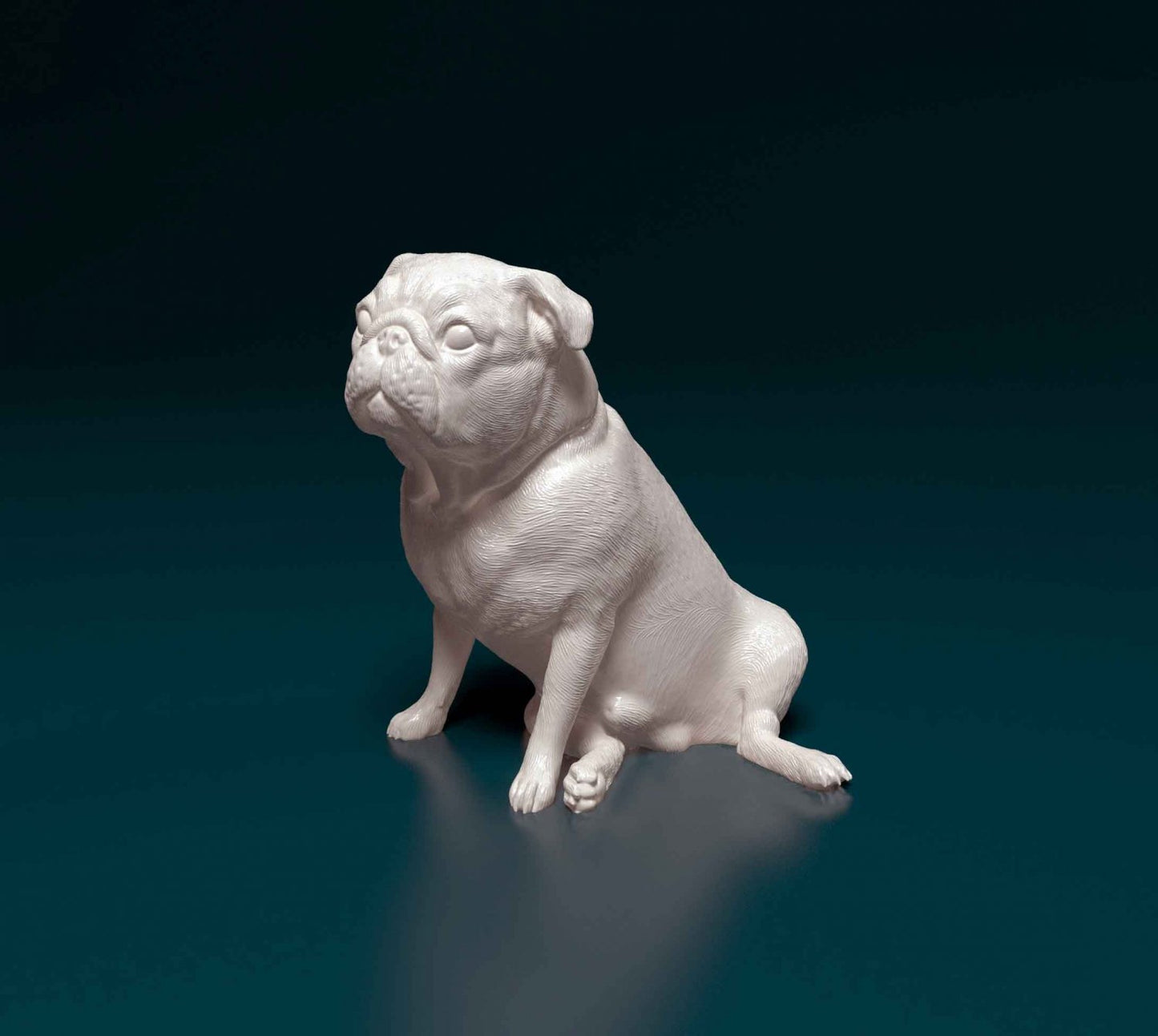 Pug artist resin - white resin ready to prep / paint ALL SCALES