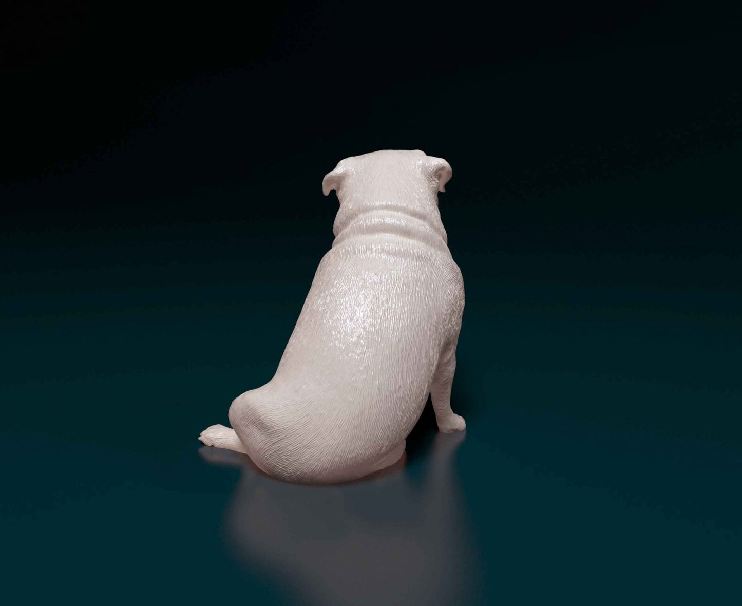 Pug artist resin - white resin ready to prep / paint ALL SCALES