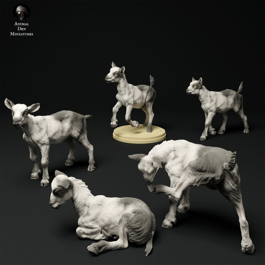 Alpine goat kids - White resin - ready to prep / paint