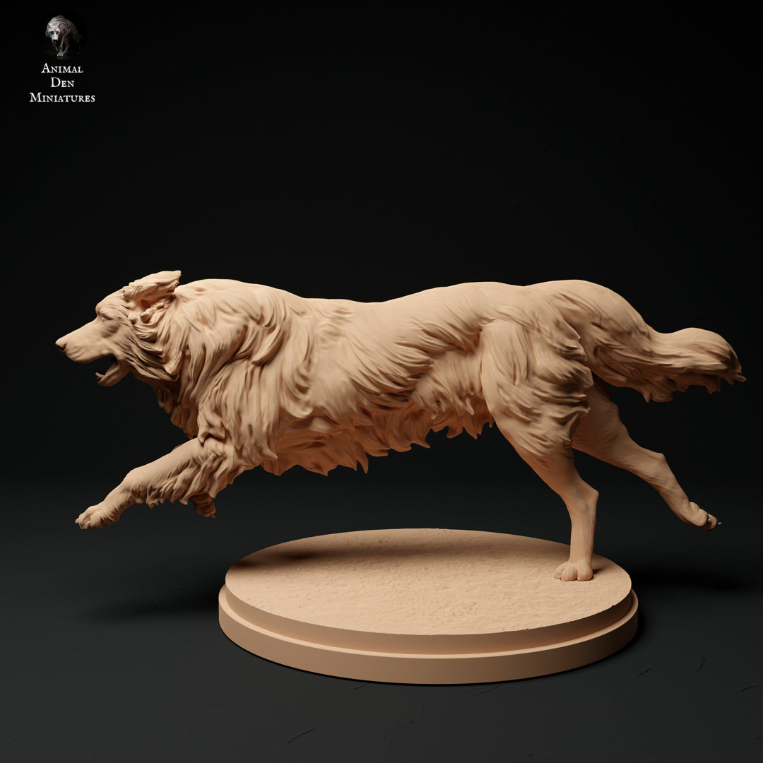 Farm border collie set artist resin - white resin ready to prep / paint ALL SCALES
