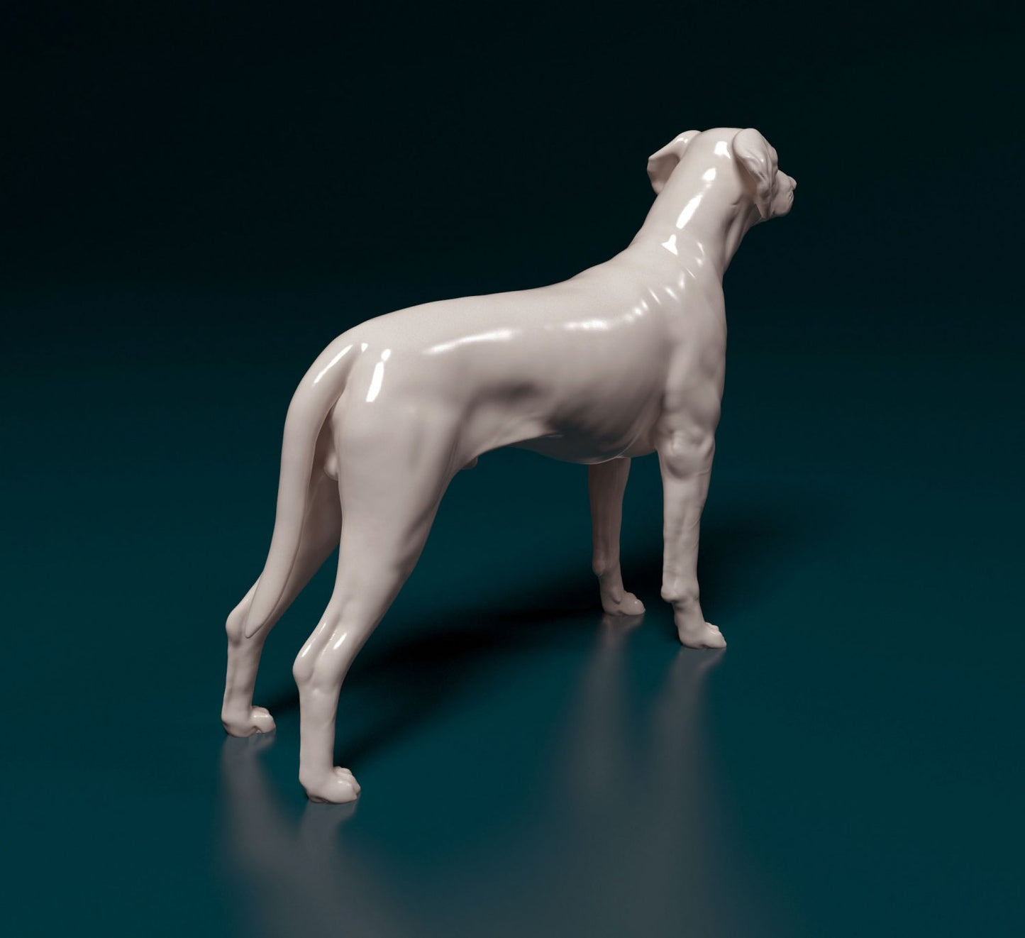 Rhodesian ridgeback dog artist resin - white resin ready to prep / paint ALL SCALES