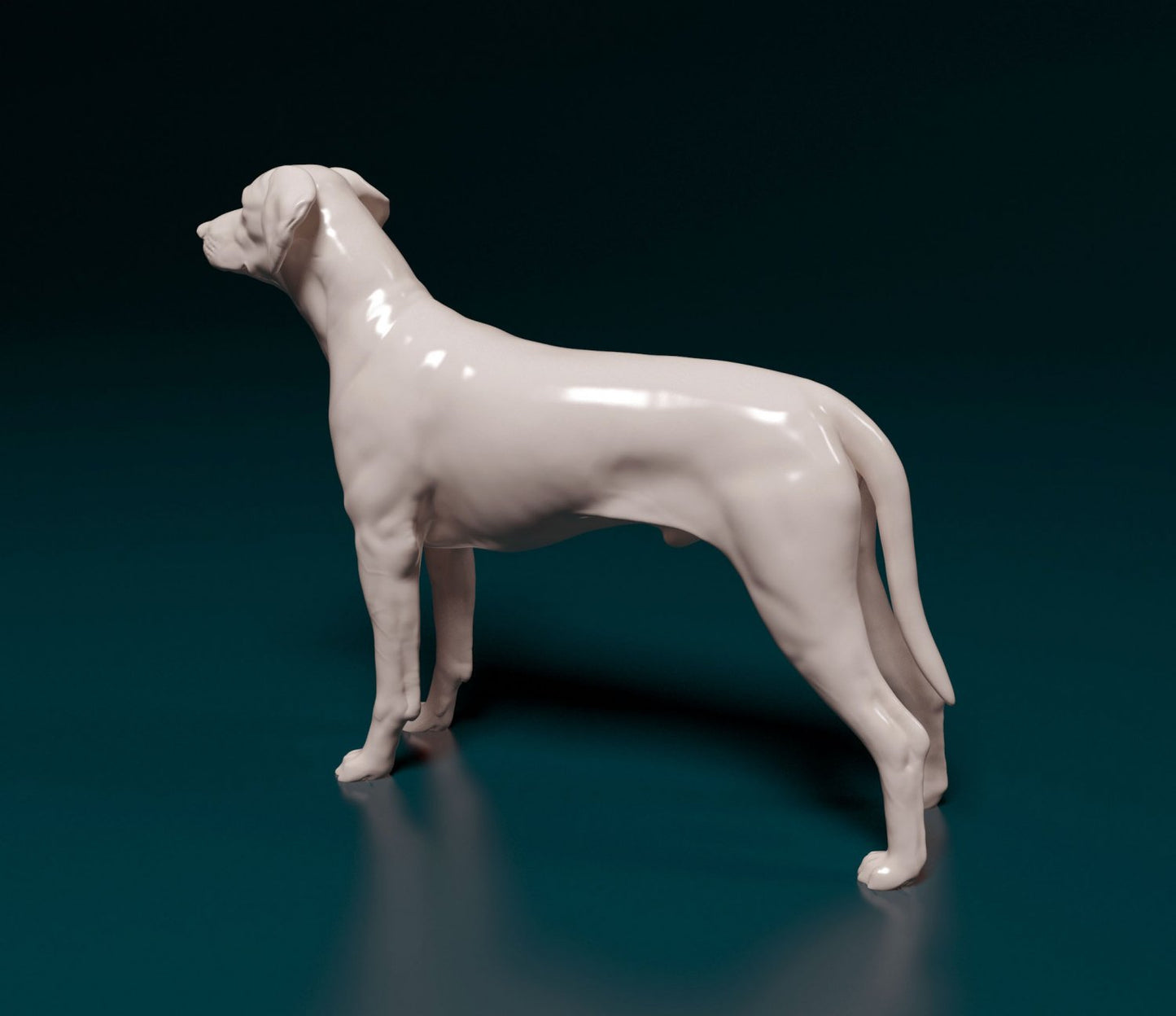 Rhodesian ridgeback dog artist resin - white resin ready to prep / paint ALL SCALES