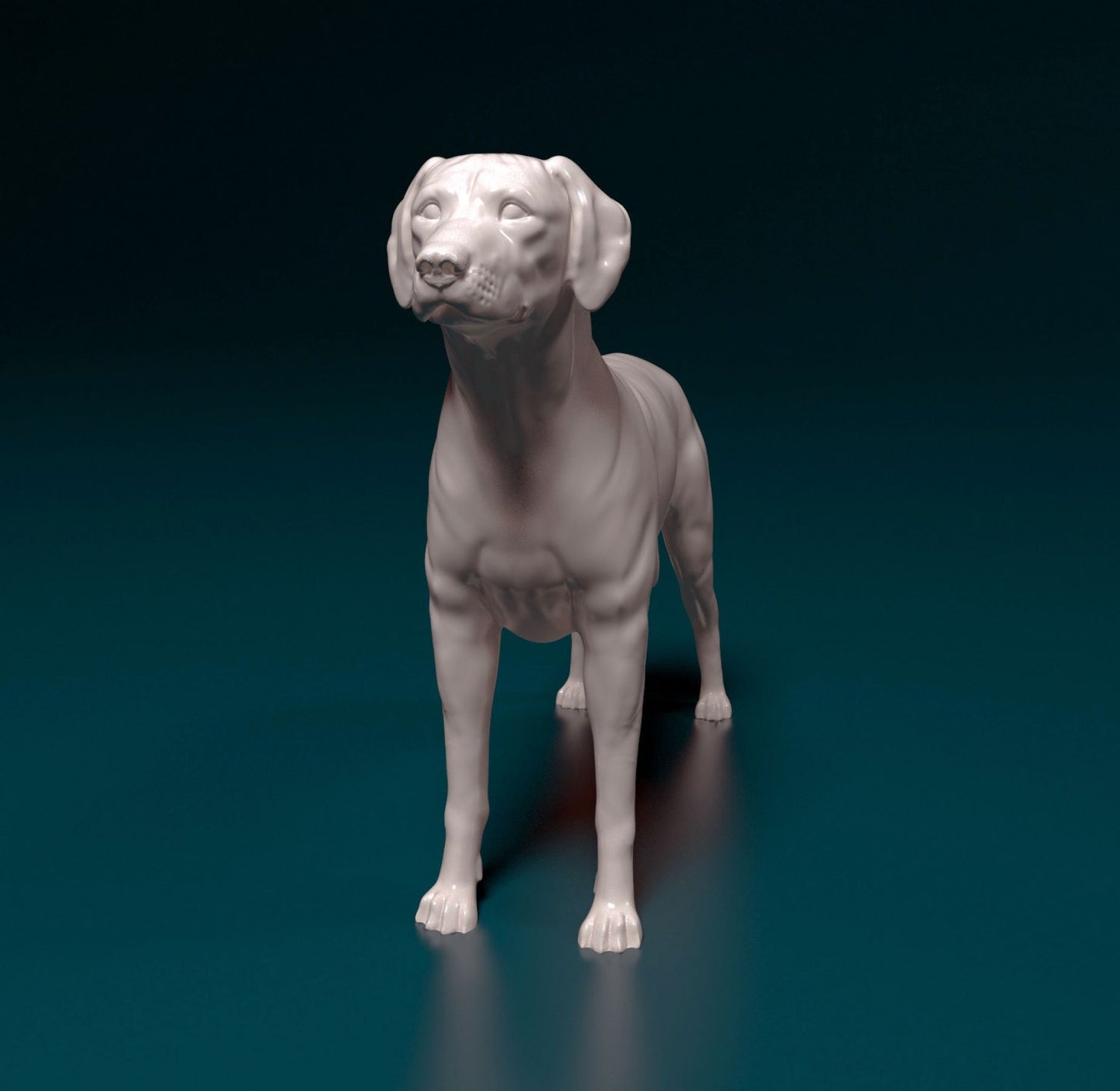 Rhodesian ridgeback dog artist resin - white resin ready to prep / paint ALL SCALES