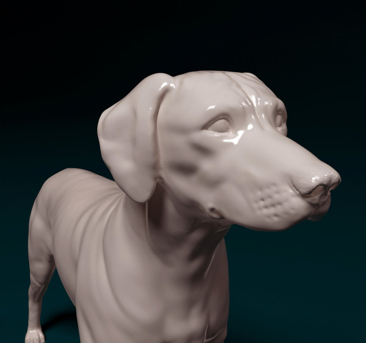 Rhodesian ridgeback dog artist resin - white resin ready to prep / paint ALL SCALES
