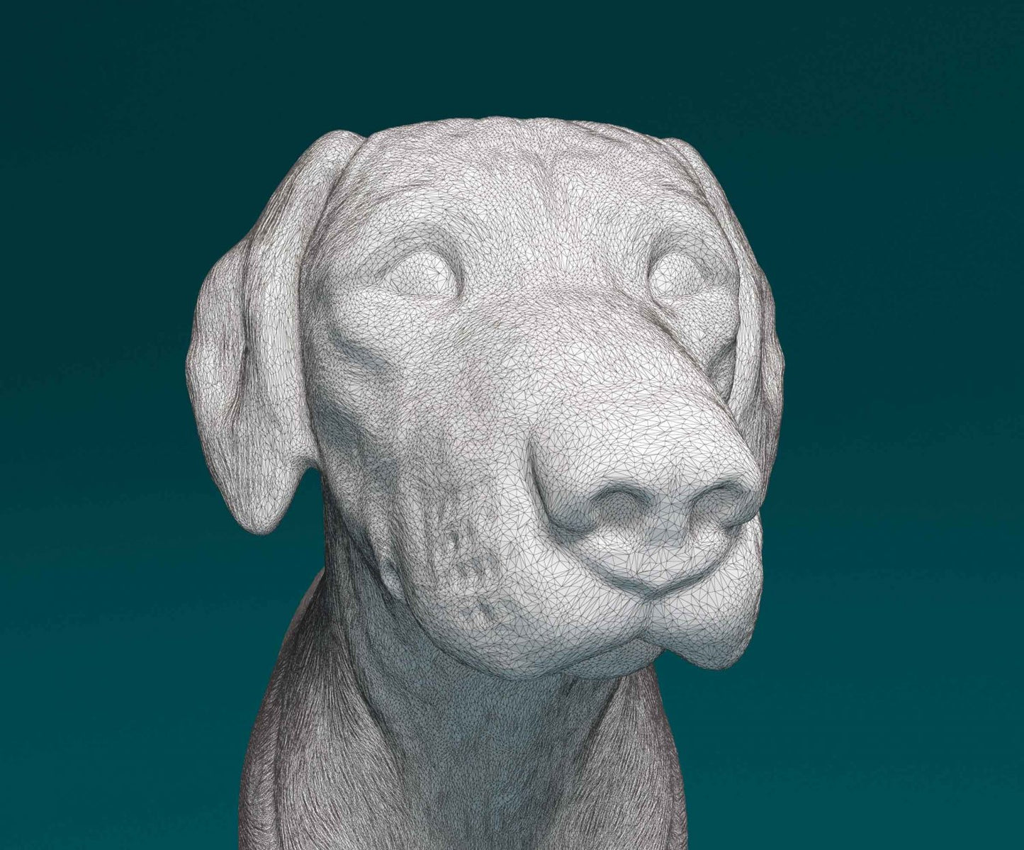 Rhodesian ridgeback dog artist resin - white resin ready to prep / paint ALL SCALES
