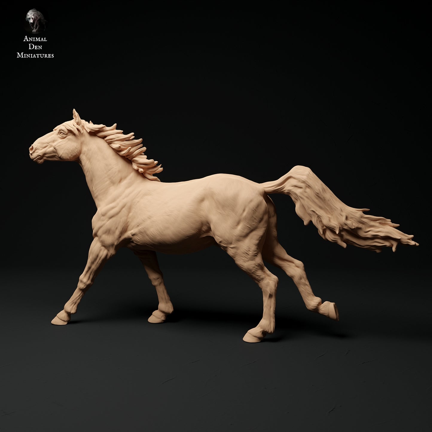 Cantering konik horse - white resin - ready to prep / paint - many options