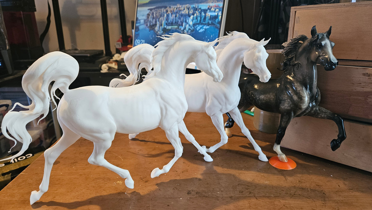Rebellion - Prancing Arabian - white resin - ready to prep / paint - many options