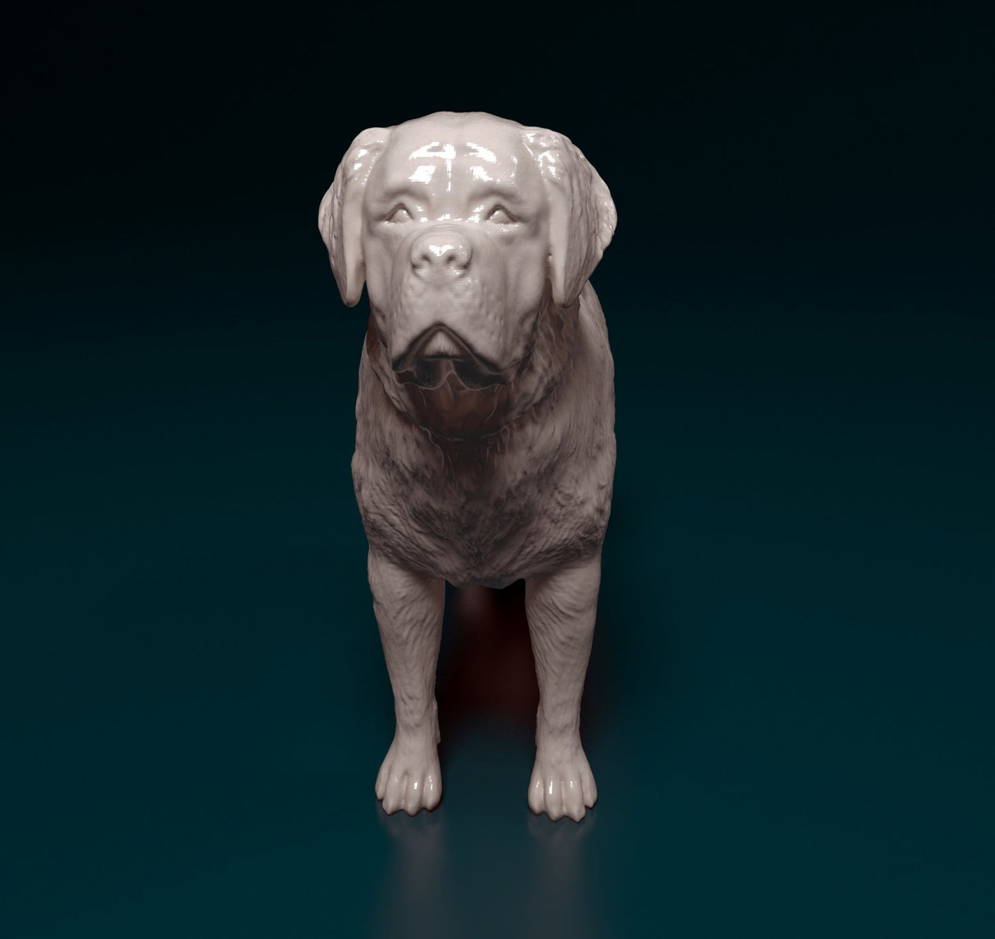 Saint Bernard dog artist resin - white resin ready to prep / paint ALL SCALES