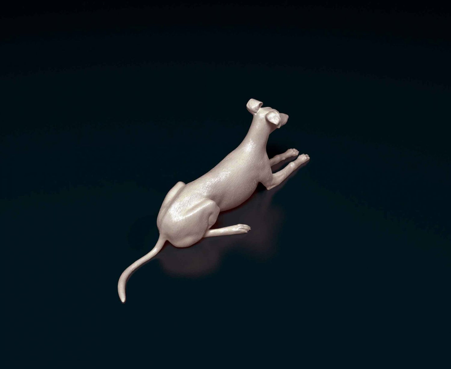 saluki x greyhound cross dog artist resin - white resin ready to prep / paint ALL SCALES