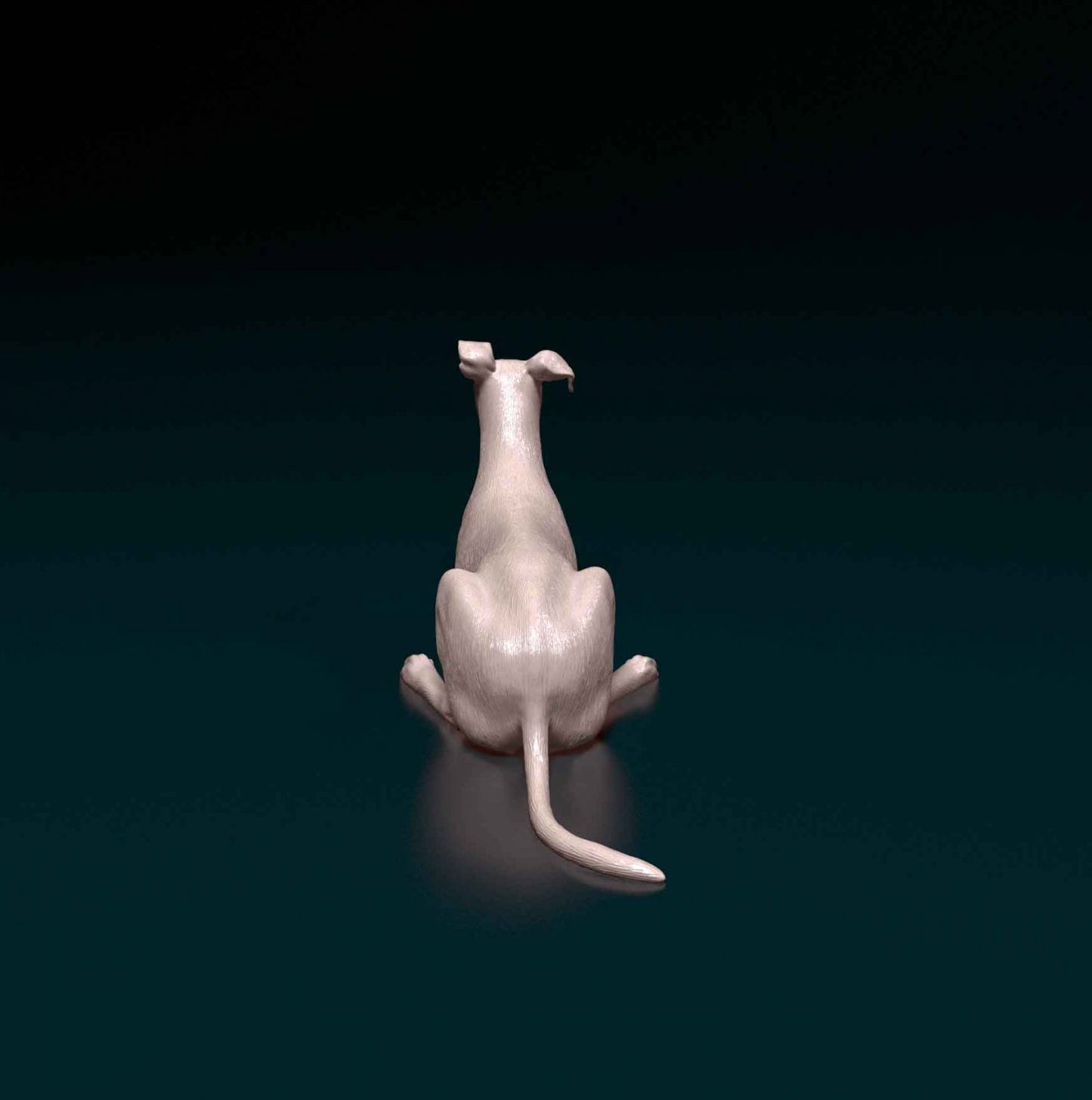 saluki x greyhound cross dog artist resin - white resin ready to prep / paint ALL SCALES