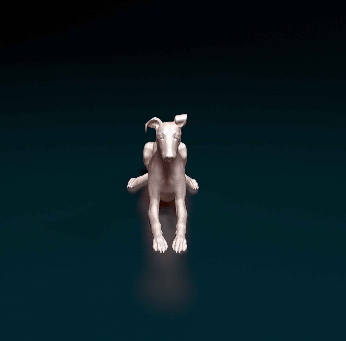 saluki x greyhound cross dog artist resin - white resin ready to prep / paint ALL SCALES
