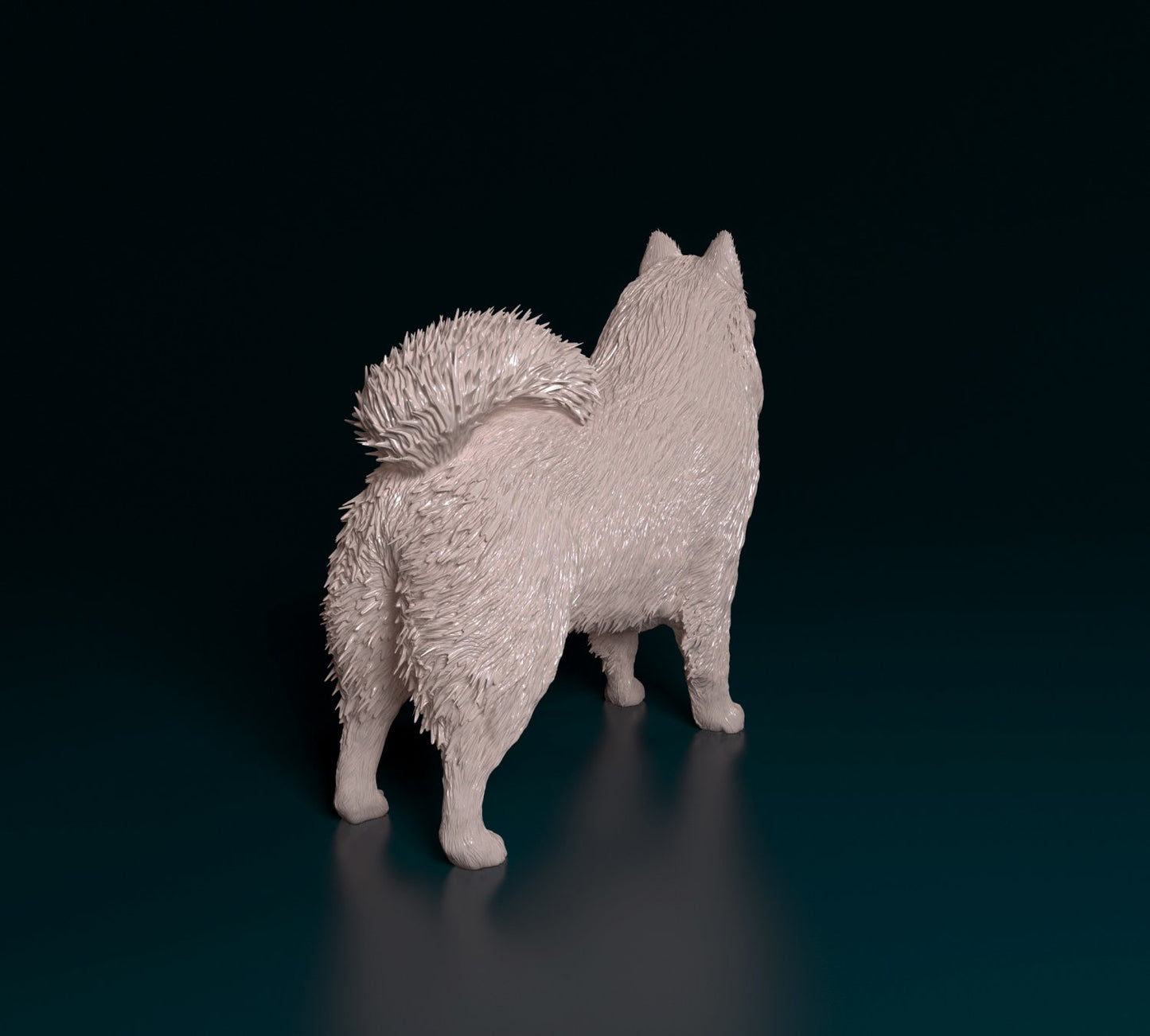 Samoyed dog artist resin - white resin ready to prep / paint ALL SCALES