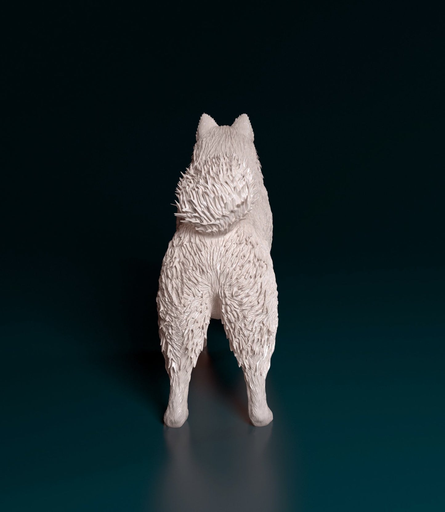 Samoyed dog artist resin - white resin ready to prep / paint ALL SCALES