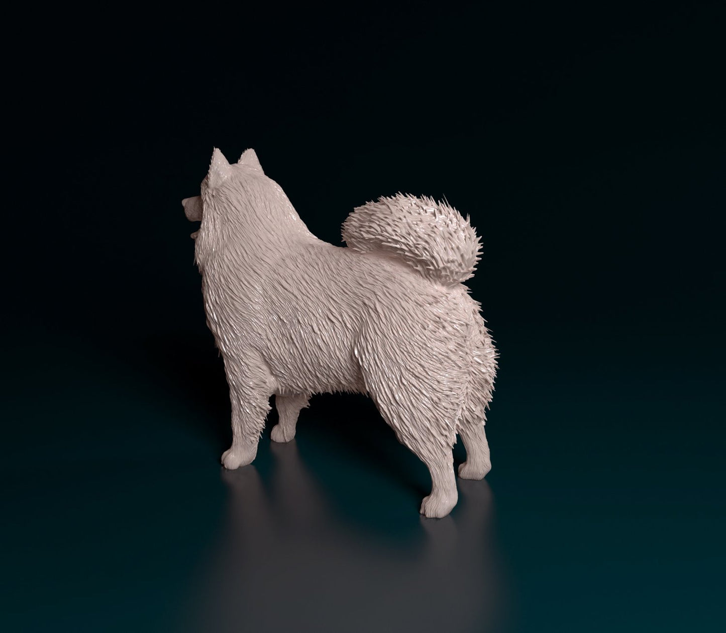 Samoyed dog artist resin - white resin ready to prep / paint ALL SCALES