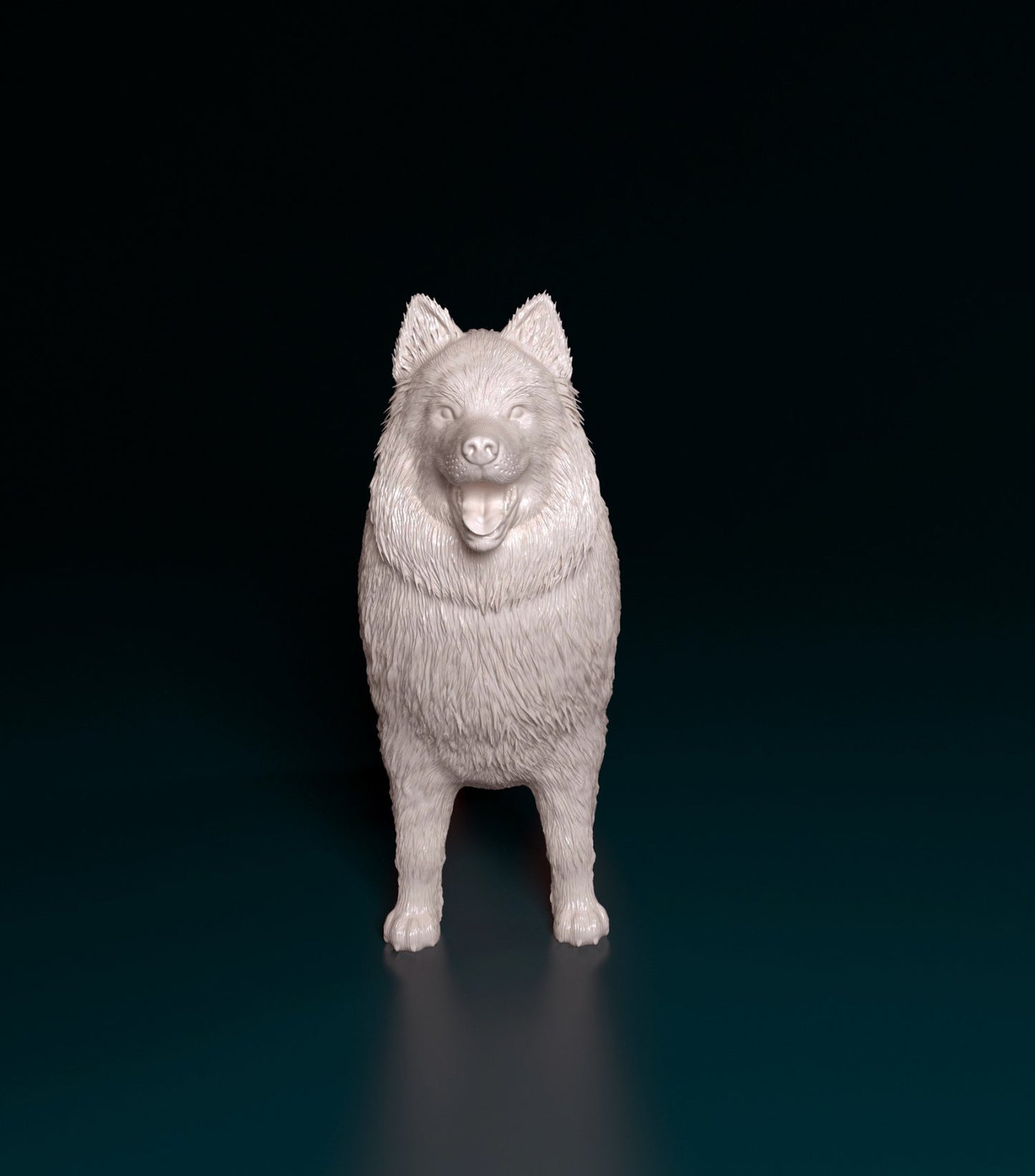 Samoyed dog artist resin - white resin ready to prep / paint ALL SCALES