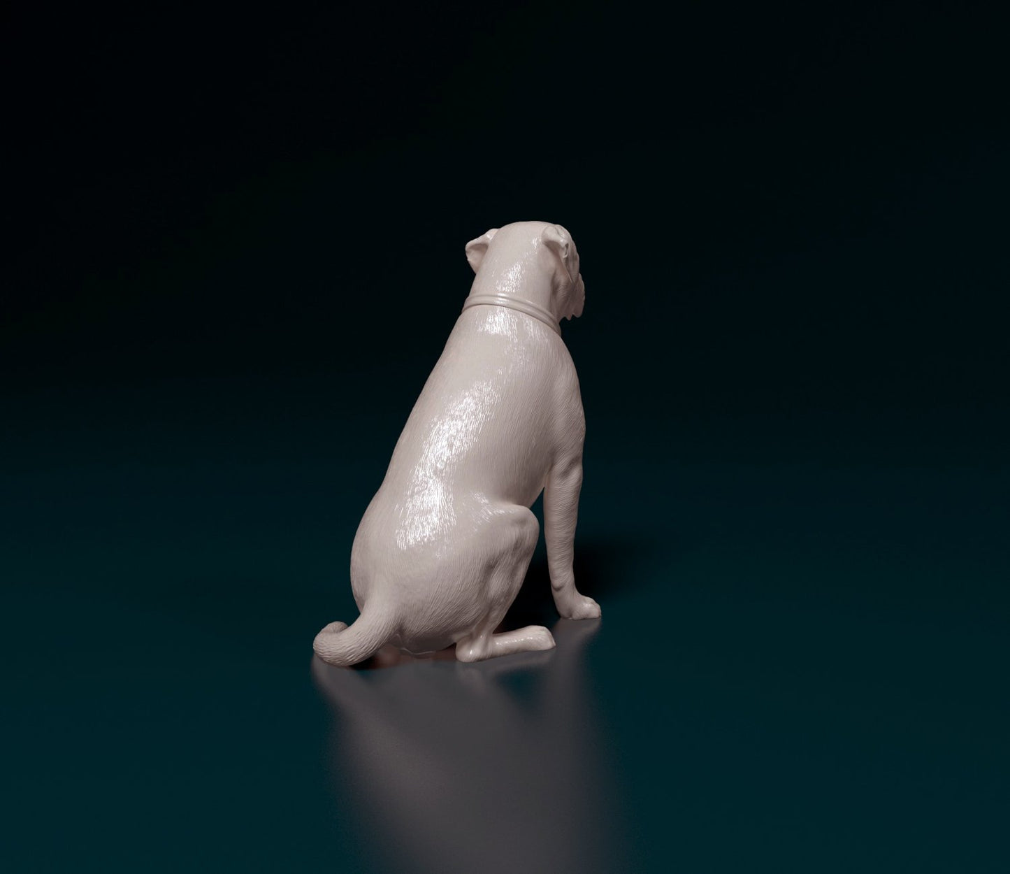 Scott american bulldog dog artist resin - white resin ready to prep / paint ALL SCALES
