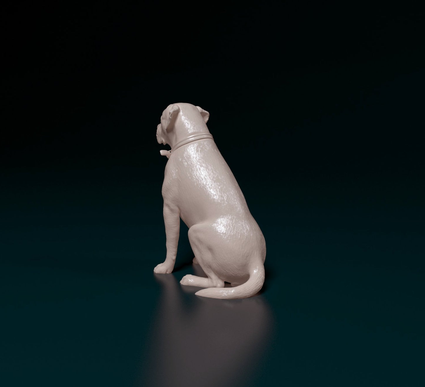 Scott american bulldog dog artist resin - white resin ready to prep / paint ALL SCALES