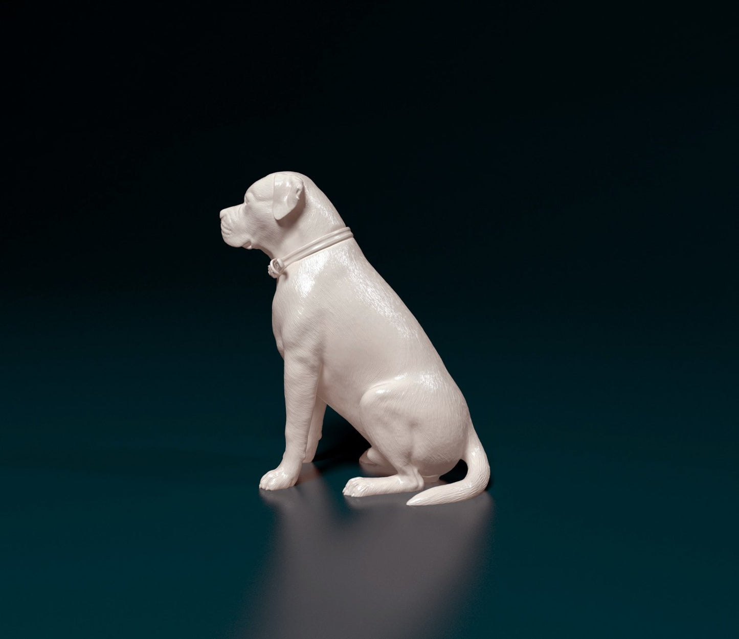 Scott american bulldog dog artist resin - white resin ready to prep / paint ALL SCALES